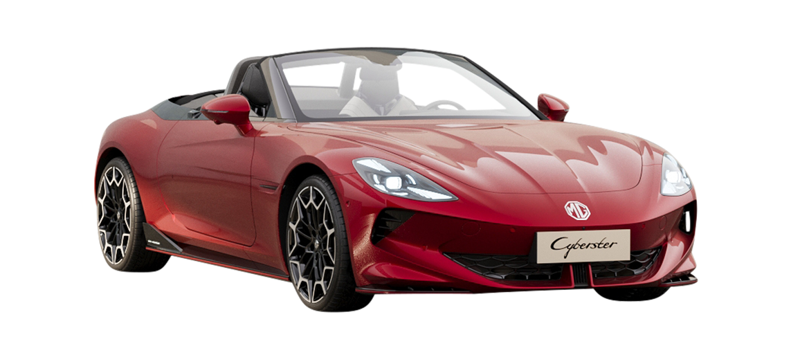 MG Cyberster – Diamond Red – Grey Interior – Trophy kopier